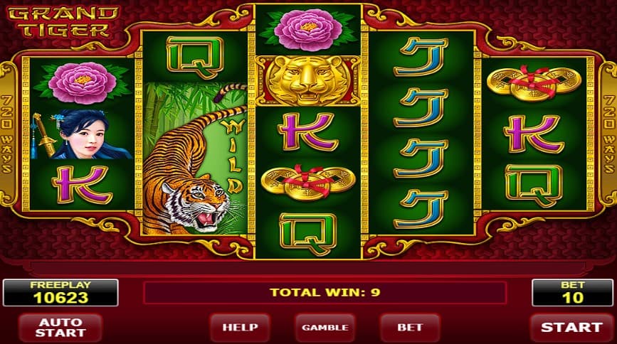 Play Grand Tiger Slot machine by Amatic Online