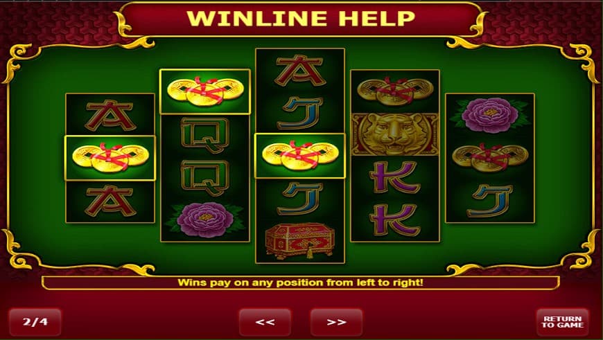 Play Grand Tiger Slot machine at Ruby Vegas 